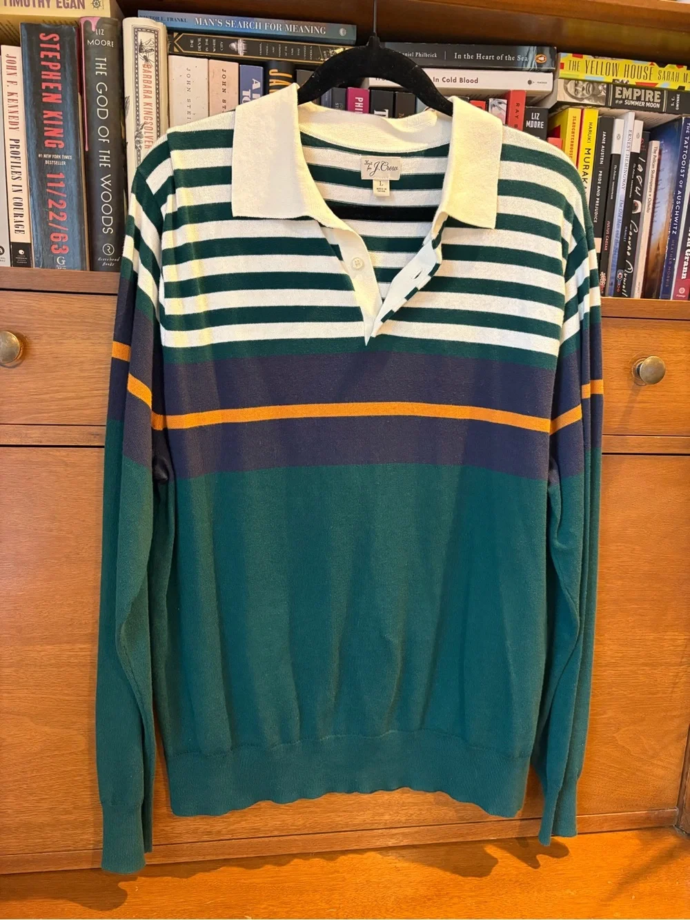 J. Crew Heritage Men’s Size Large Polo Striped Sweater